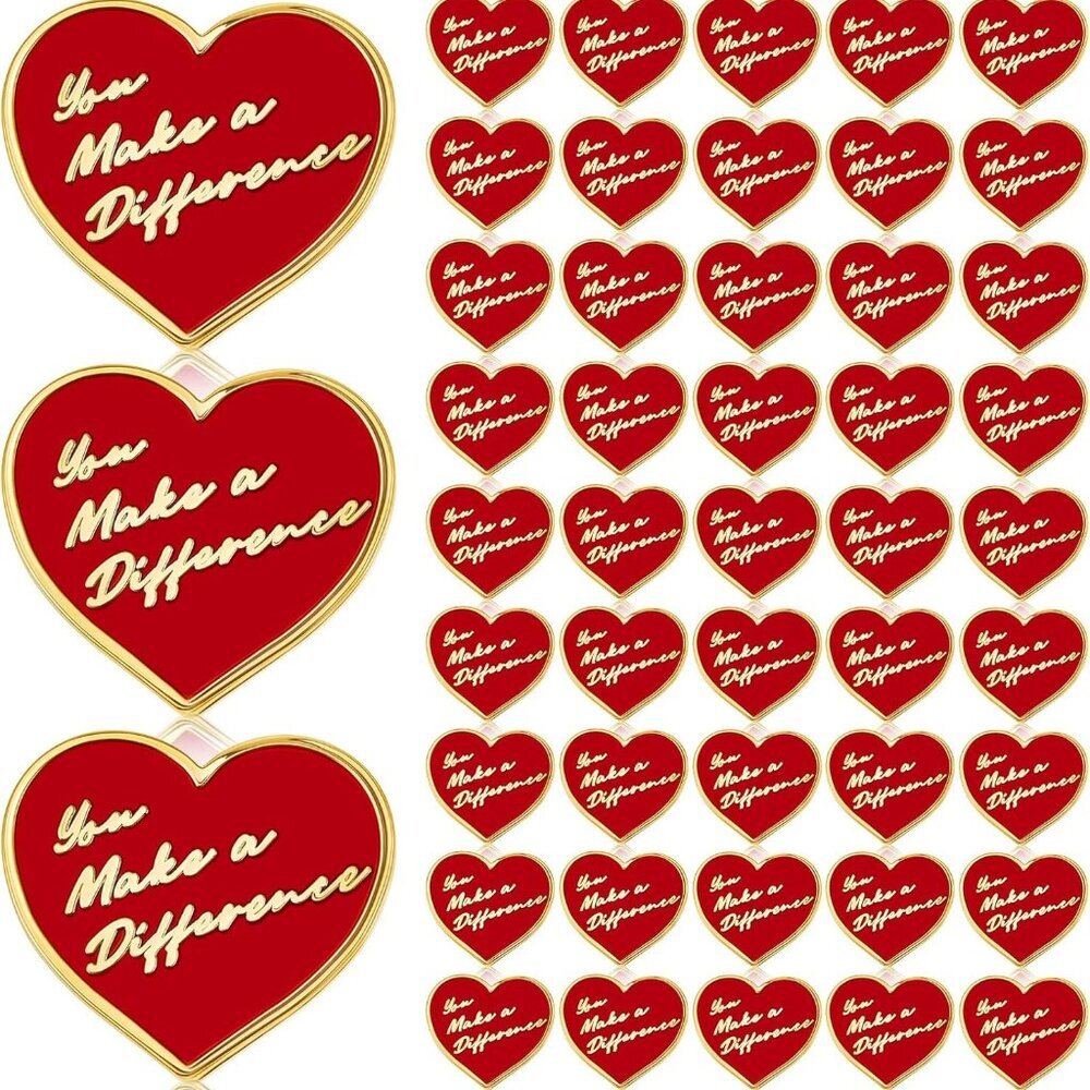 48 Pcs Employee of The Month Pin Bulk You Make a Difference Button Nurse Pins He